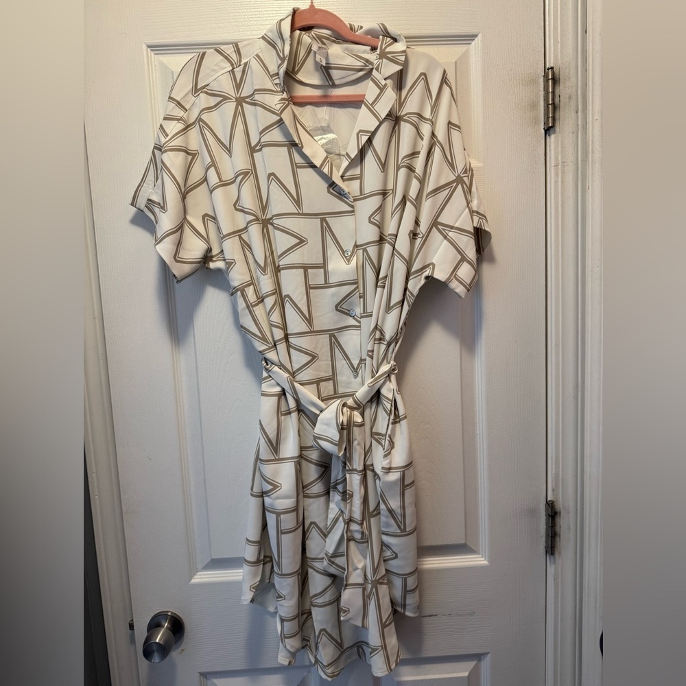 Wynne Layers Stylish Geometric Patterned Dress